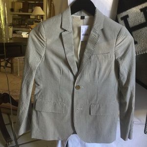 J. Crew Boys Seersucker Blazer.